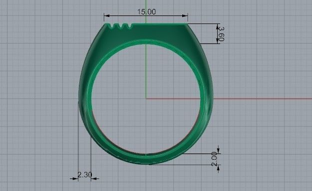 Man dream brilliant ring 1471 3D print model 3D print model_6