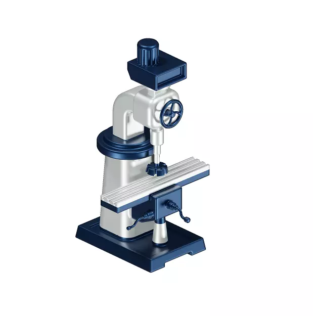Educational Milling Machine Toy 3D model_0
