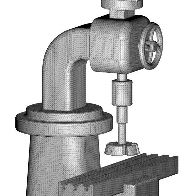 Educational Milling Machine Toy 3D model_4