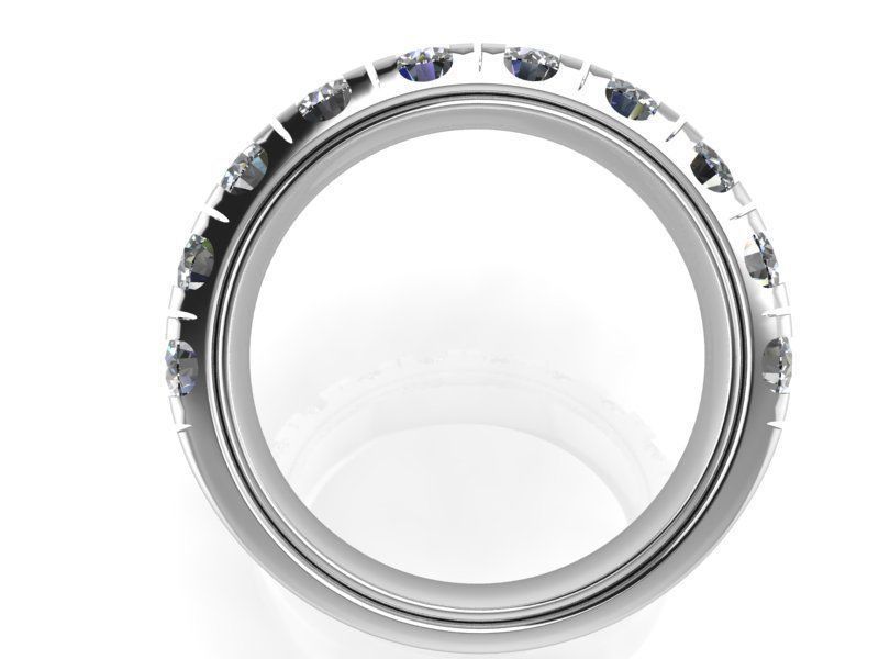 Nerrow halo briliiant ring 1474 3D print model 3D print model_2