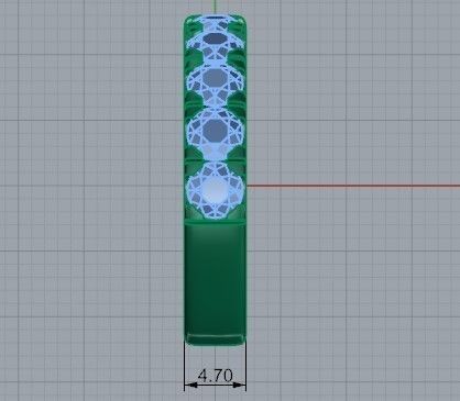 Nerrow halo briliiant ring 1474 3D print model 3D print model_7