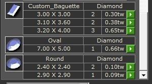 Halo ring oval stone 1475 3D print model 3D print model_1