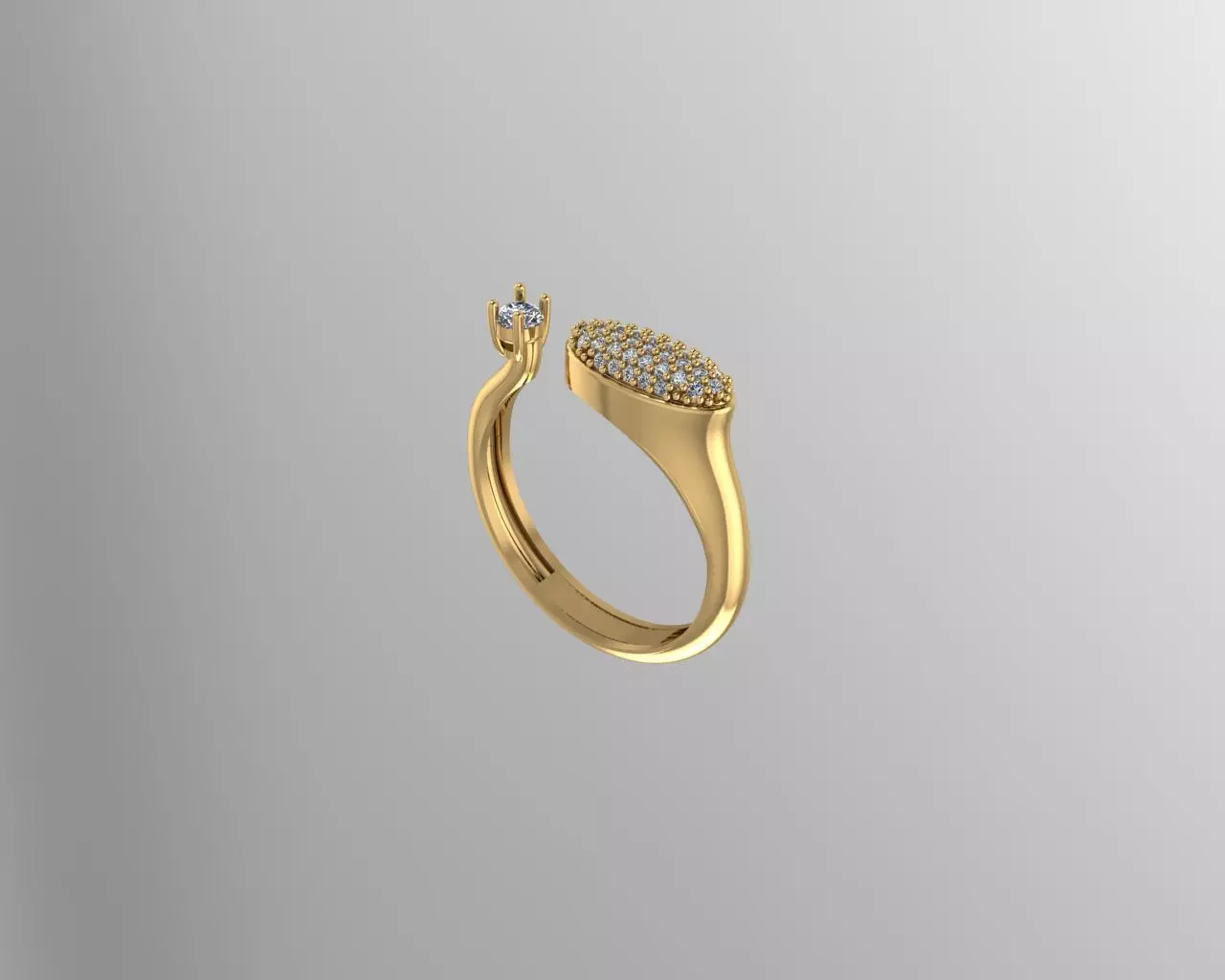 Ring Gold  3D print model_0