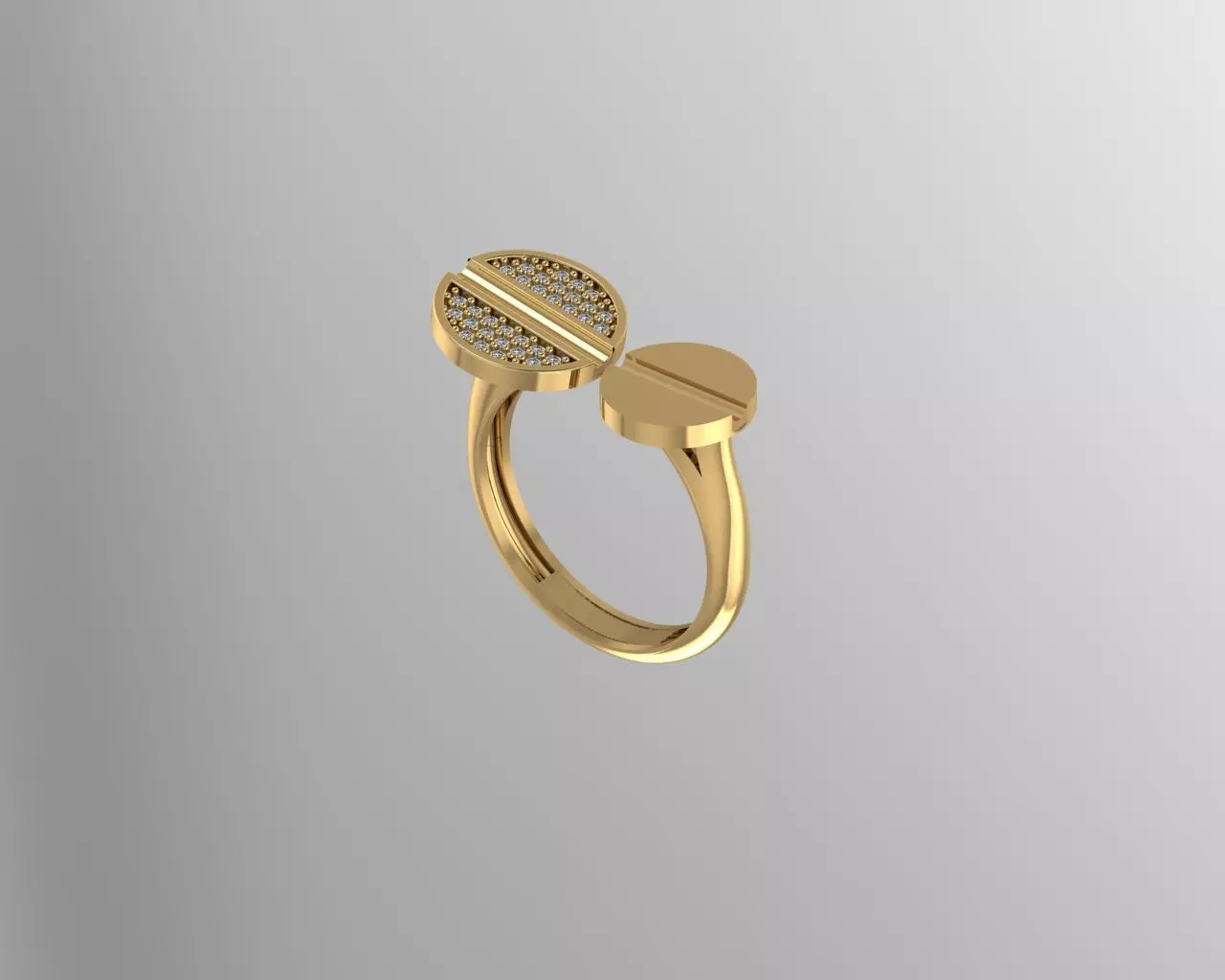 Ring Gold  3D print model_0