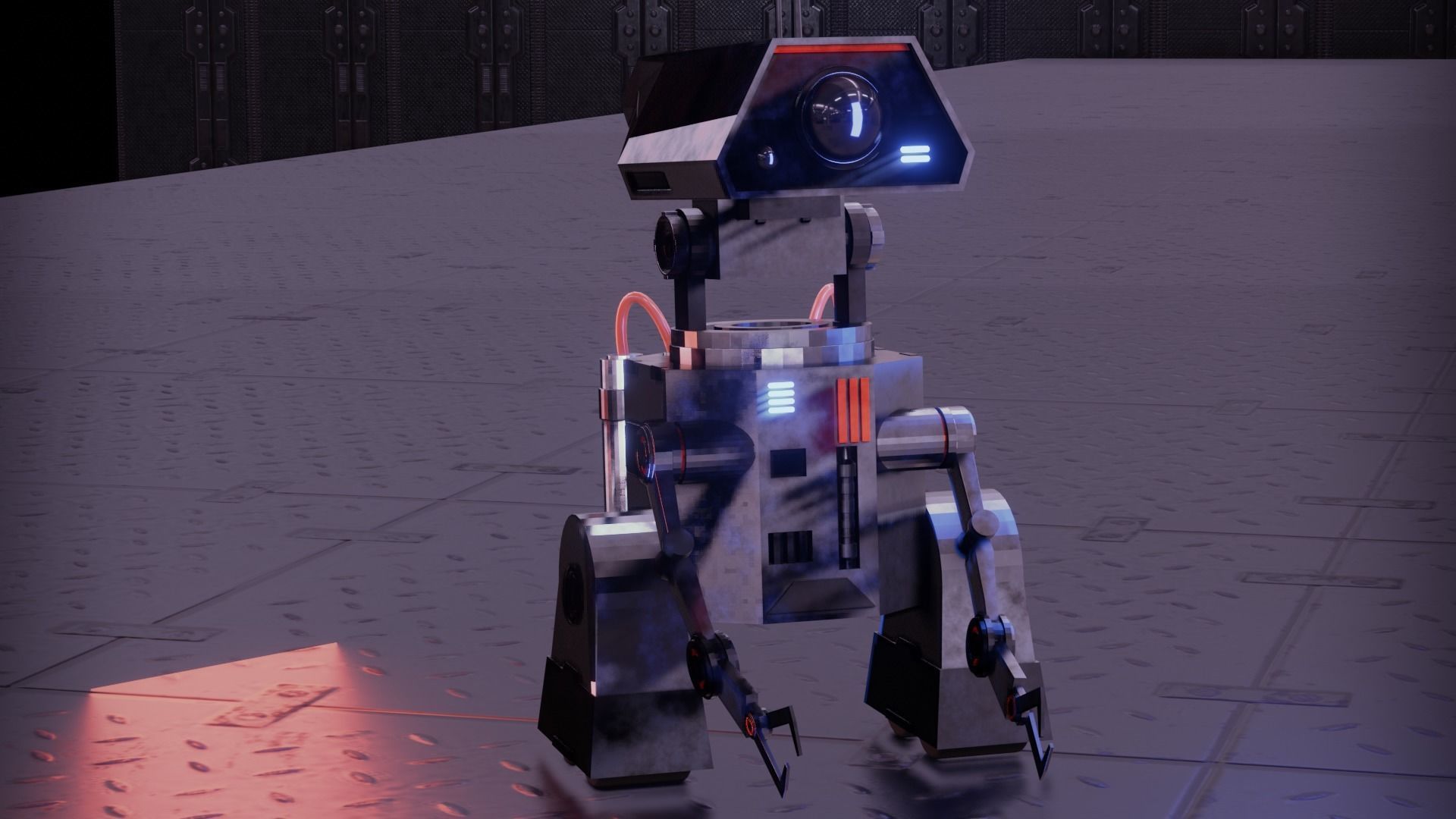 Sci-Fi Robot 3D Model Low-poly 3D model_2