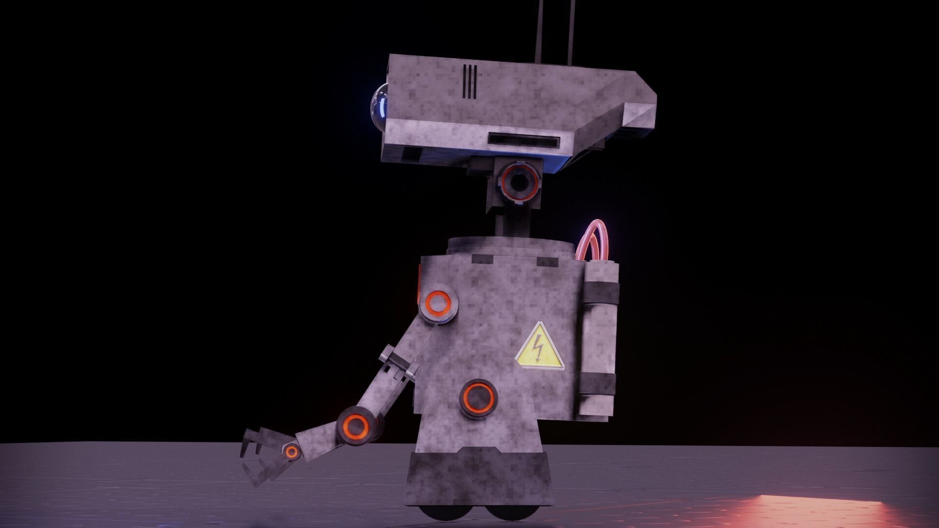 Sci-Fi Robot 3D Model Low-poly 3D model_4