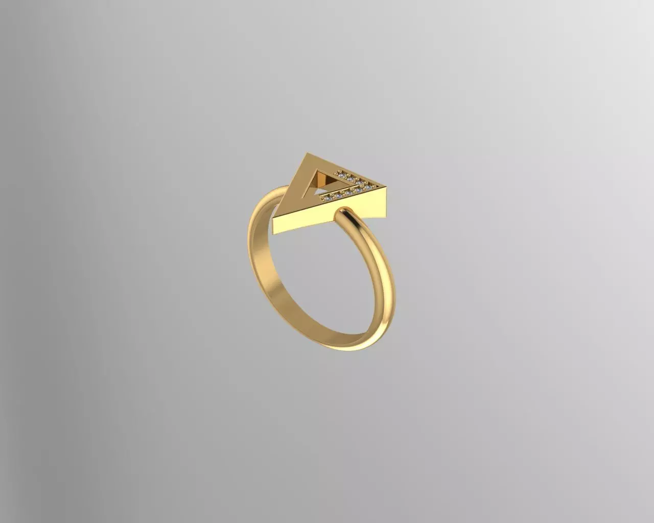 Ring Gold  3D print model_0