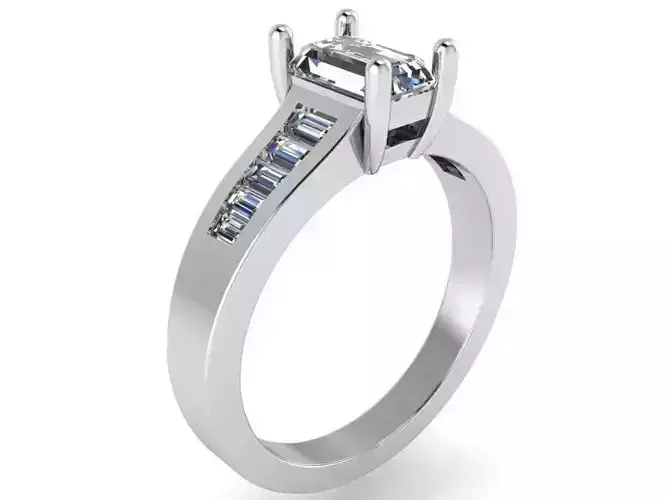 Oval Cluster Ring 1478  3D print model