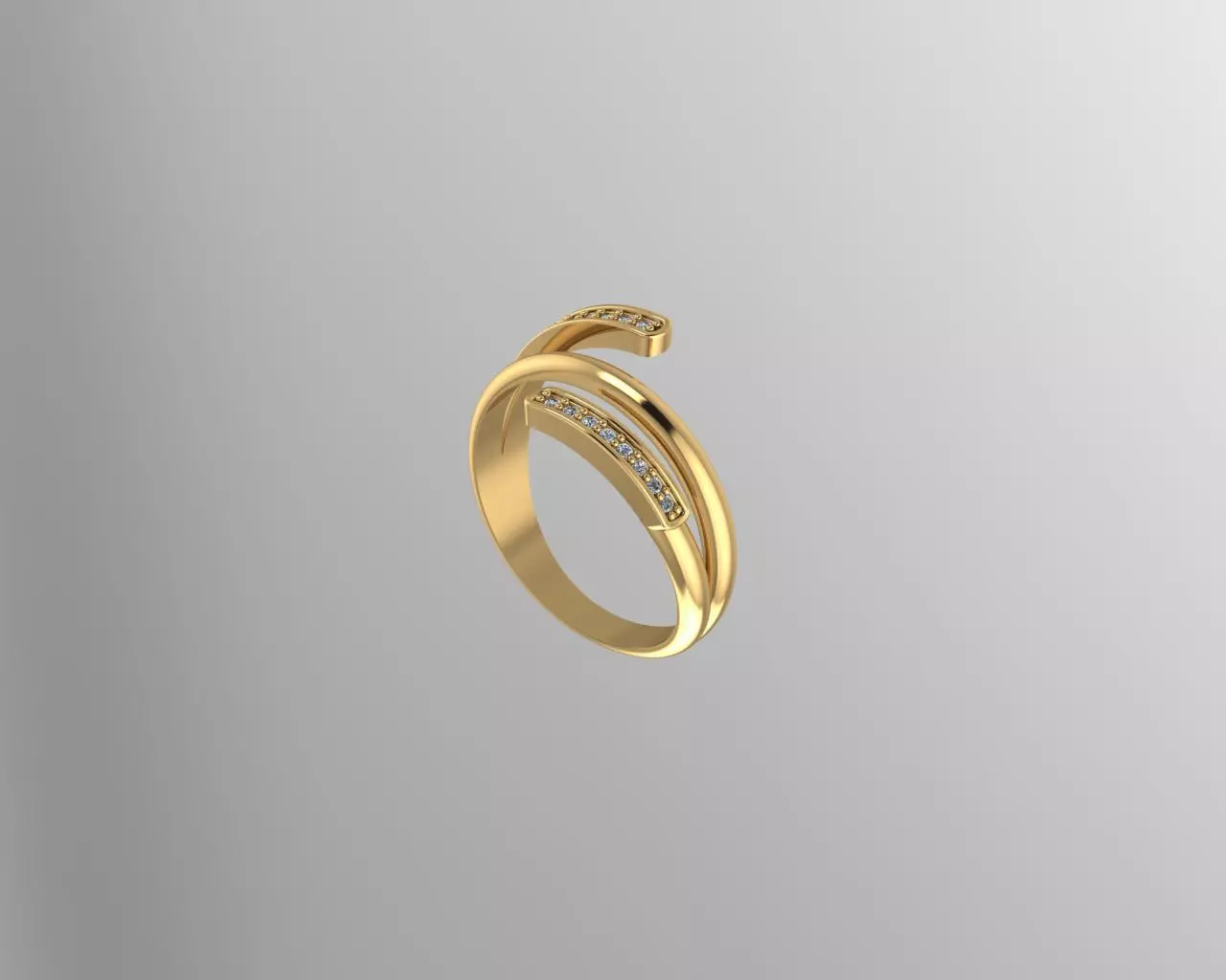 Ring Gold  3D print model_0