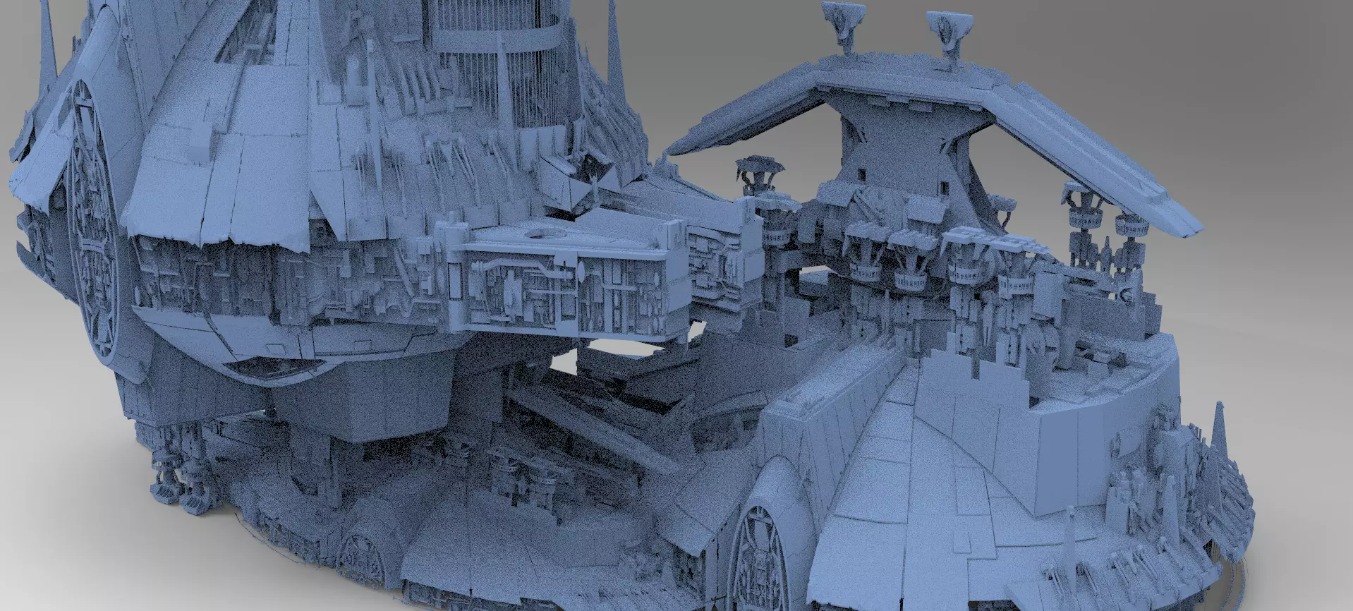Jupiter Ruin launcher base Tower Master towers kit bash 3D model | CGTrader
