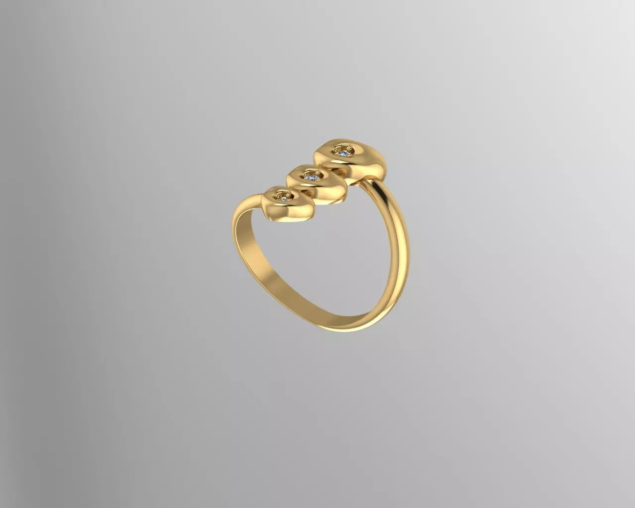 Ring Gold  3D print model_0