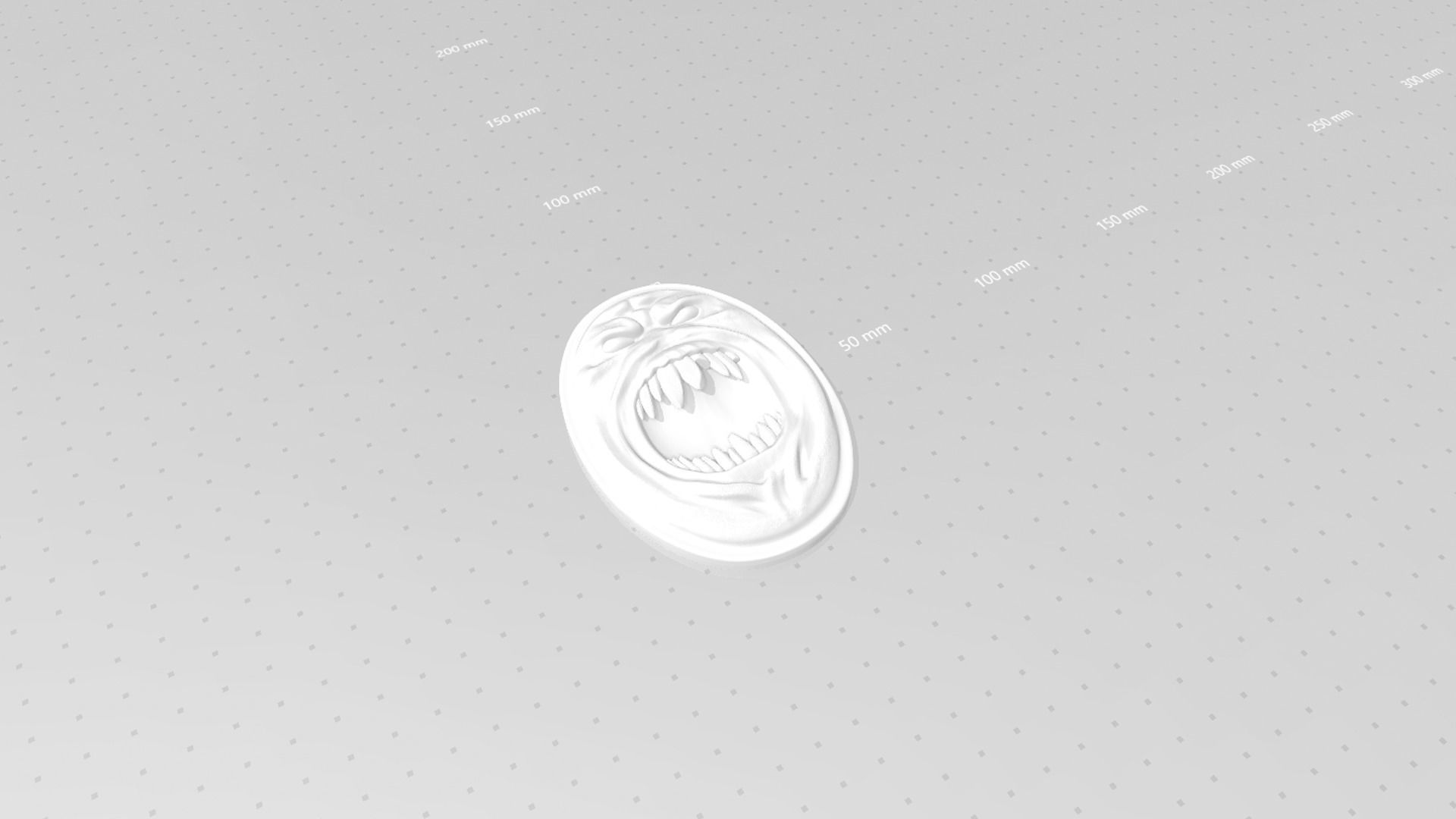 Demon Shield - Tibia - Miniature Keychain Pendant STL 3D print model_16