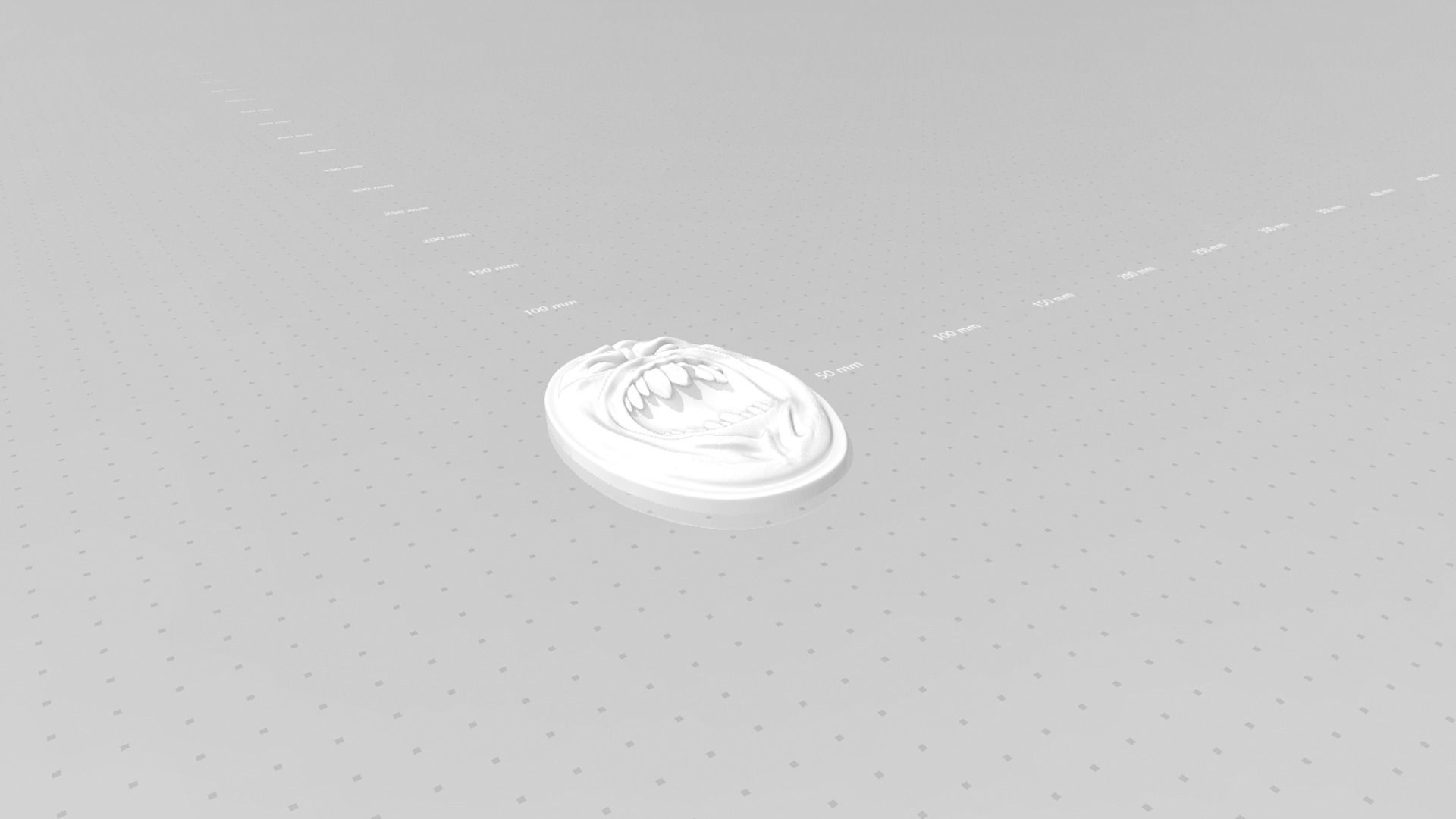 Demon Shield - Tibia - Miniature Keychain Pendant STL 3D print model_17