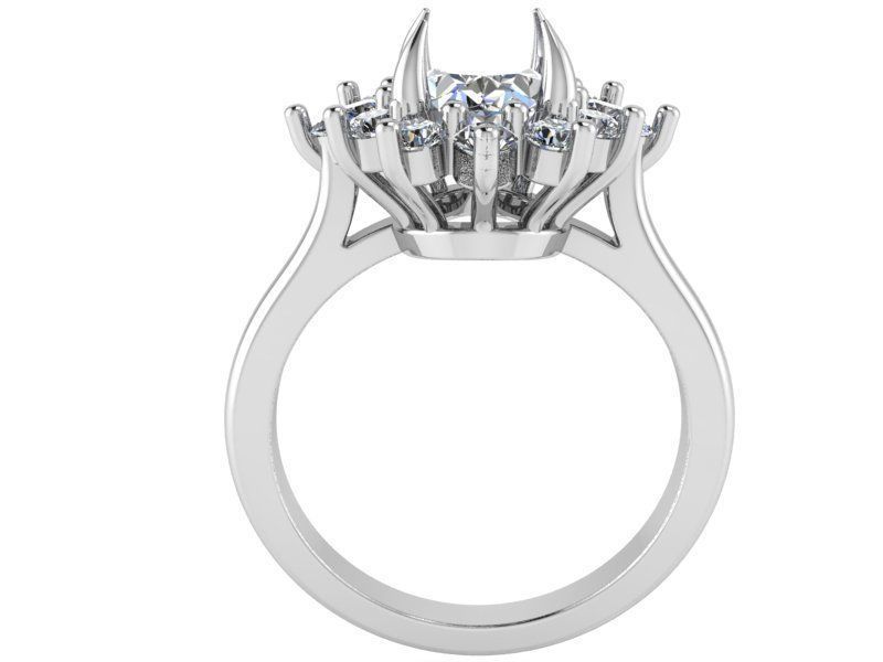 Basket Setting Diamond Ring 1482 3D print model 3D print model_2