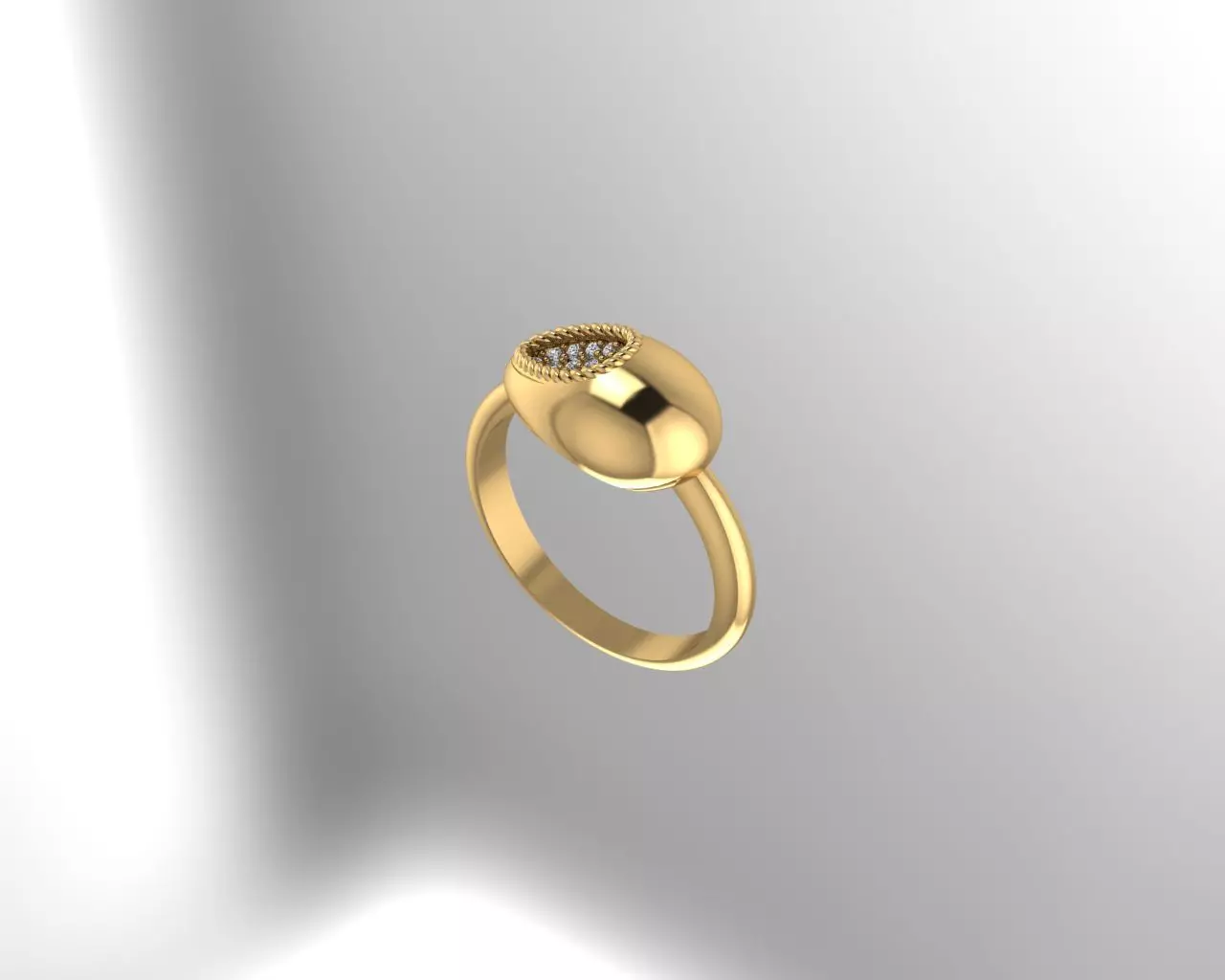 Ring  Gold  3D print model_0