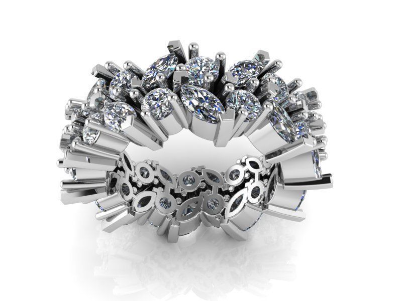 Openning sun Brilliant ring 1488 3D print model 3D print model_2