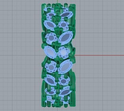 Openning sun Brilliant ring 1488 3D print model 3D print model_7