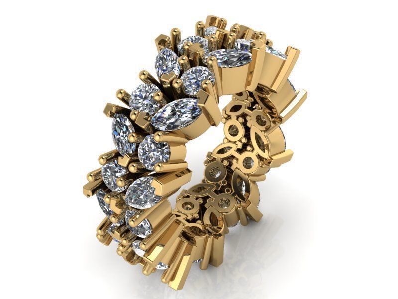 Openning sun Brilliant ring 1488 3D print model 3D print model_1