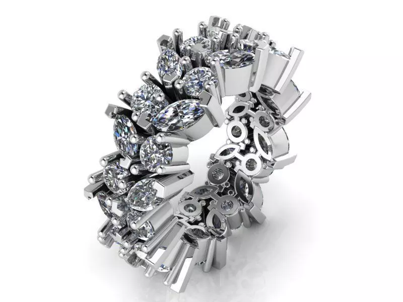 Openning sun Brilliant ring 1488 3D print model 3D print model_0