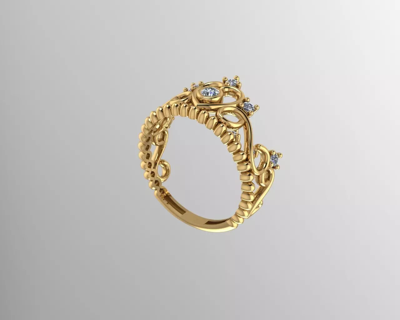 Ring Gold 3D print model_0