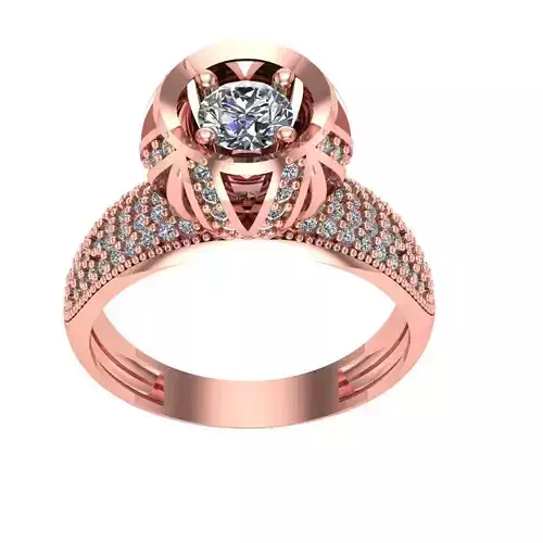Ring Solitaire Diamond High quality CSS 002