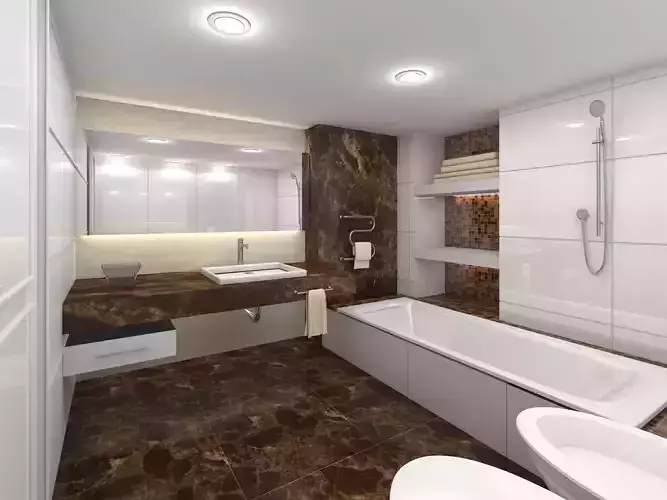 Bathroom 09 3D model