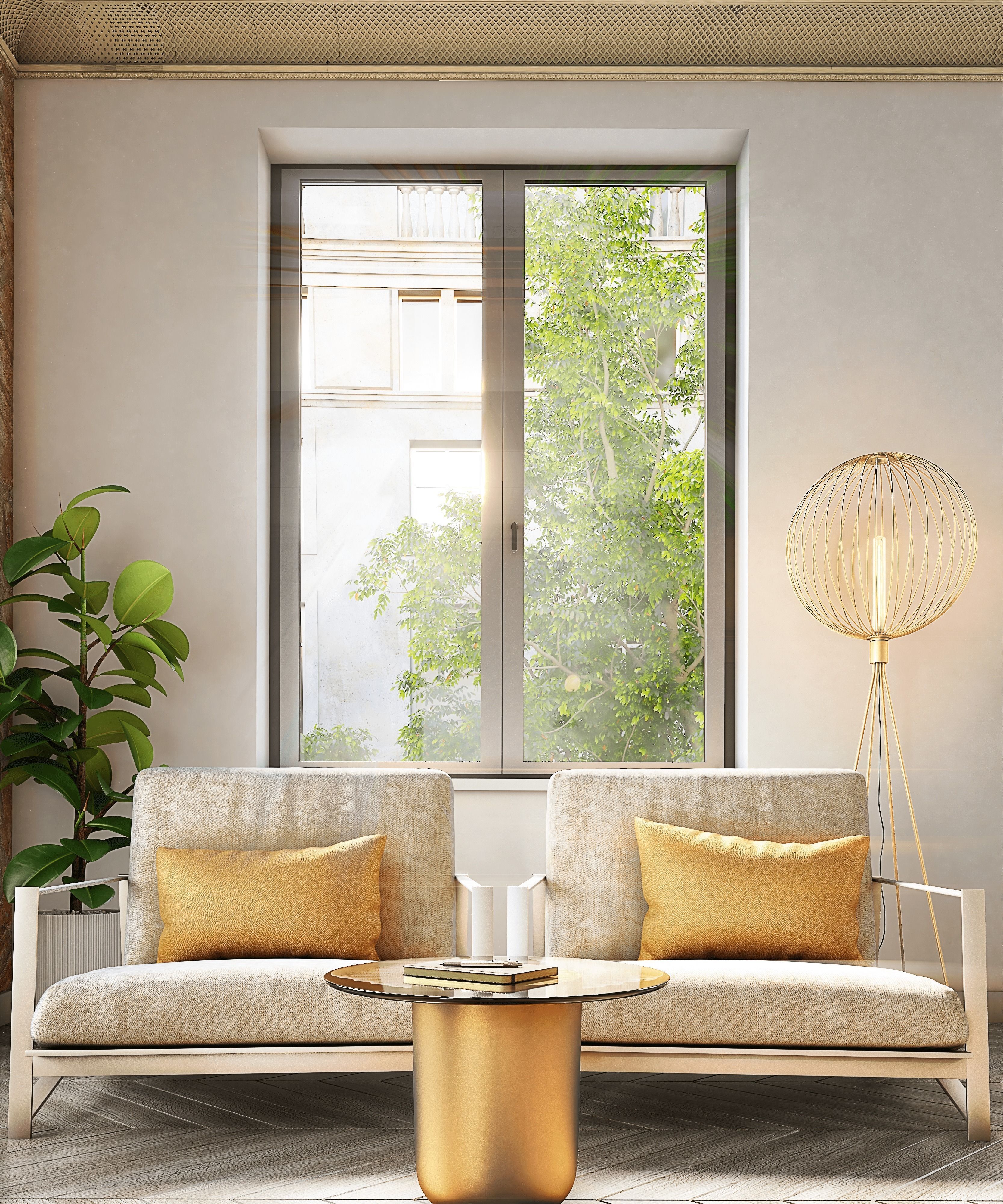 Office interior 3D model_2