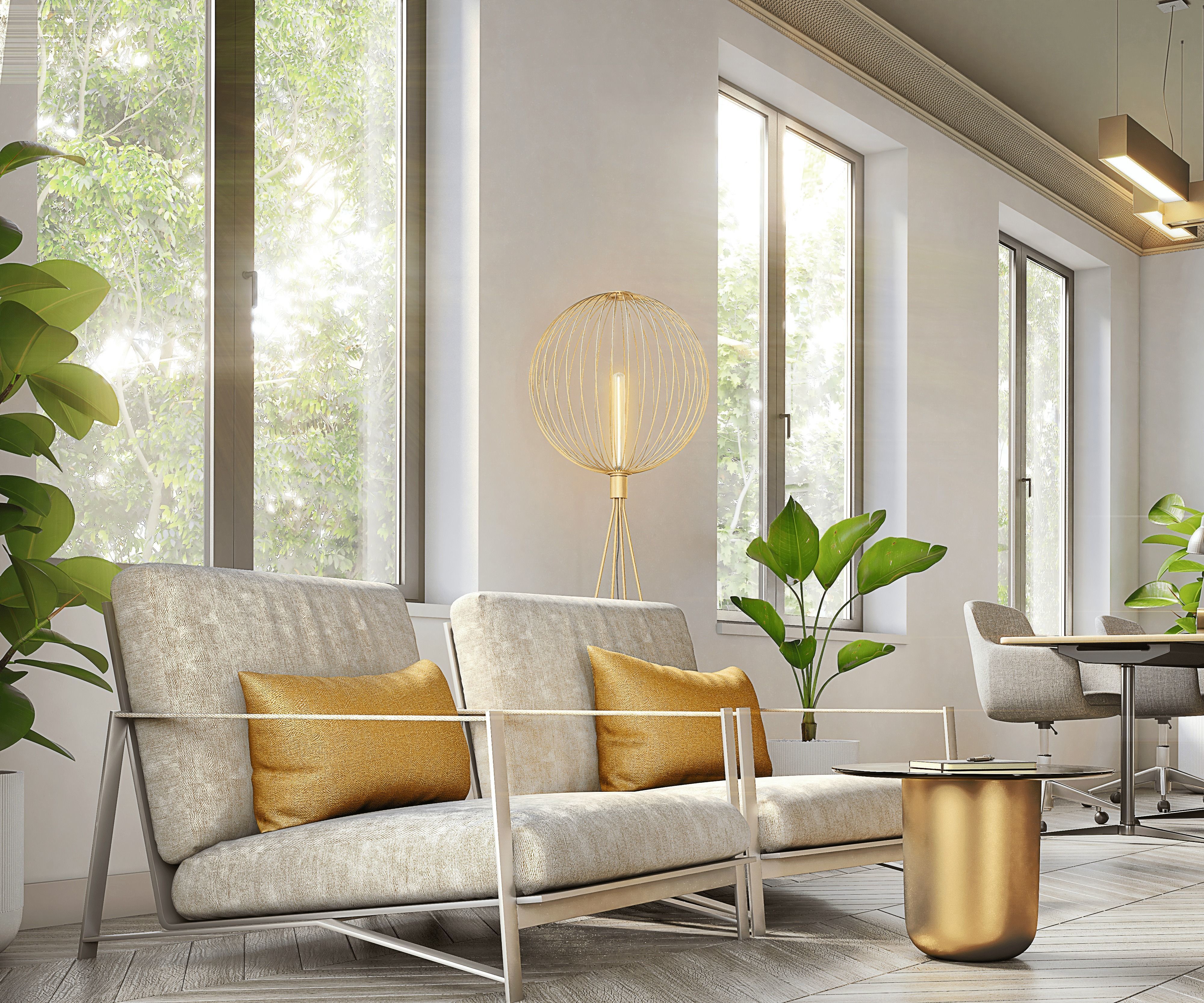 Office interior 3D model_1