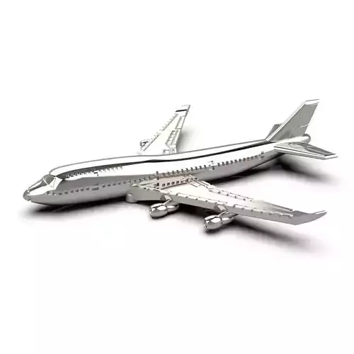 Boeing 747 aircraft pendant 3D print model
