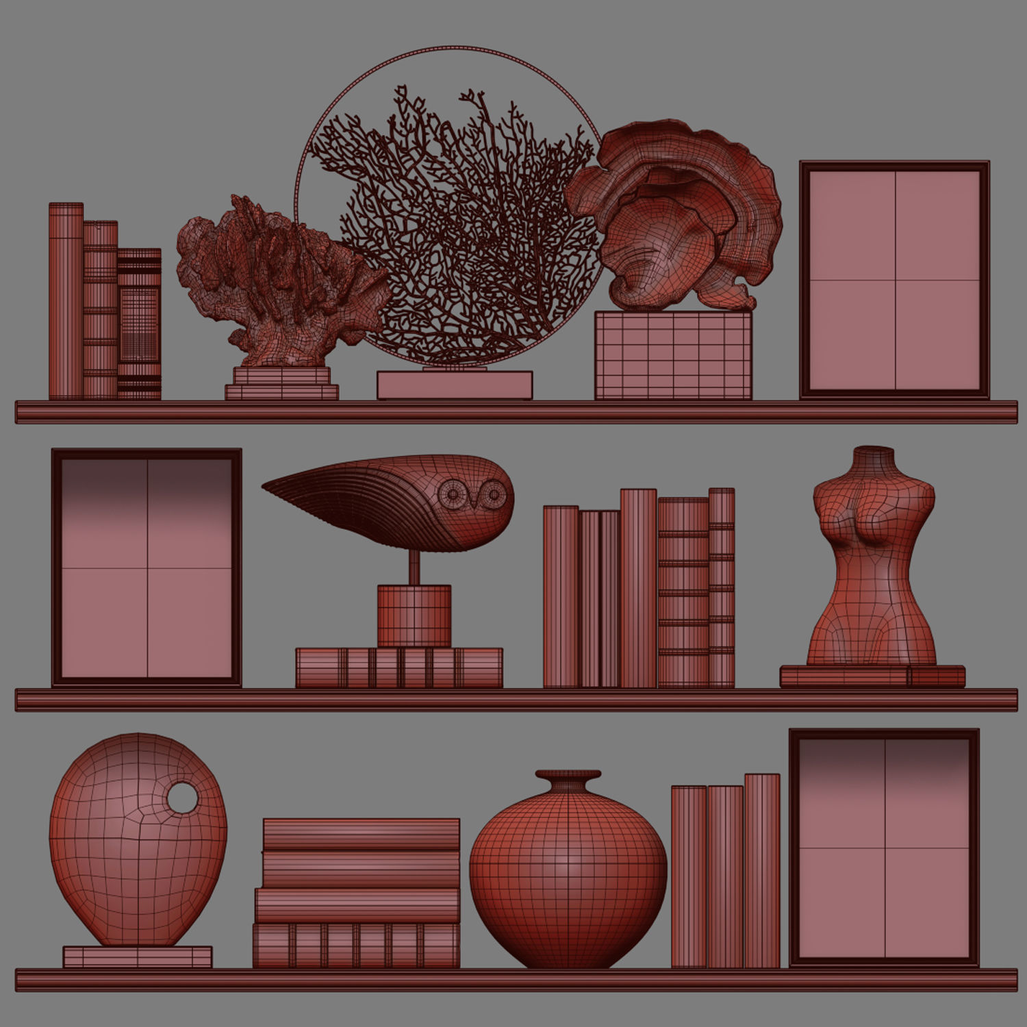 Decor Set 156 3D model_4