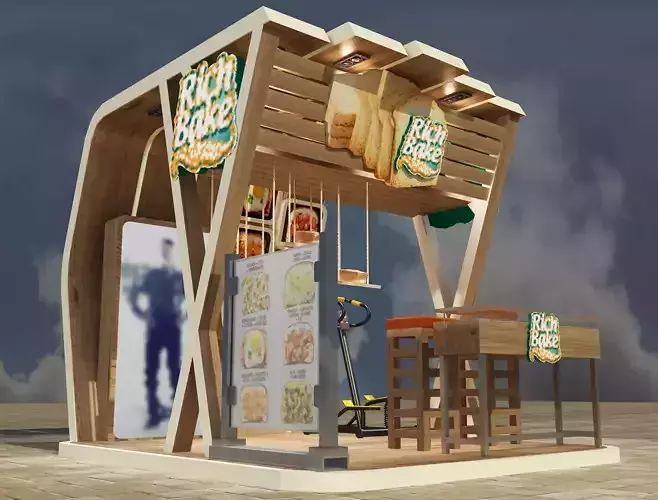 Booth Exhibition Stand a 102a  3D model