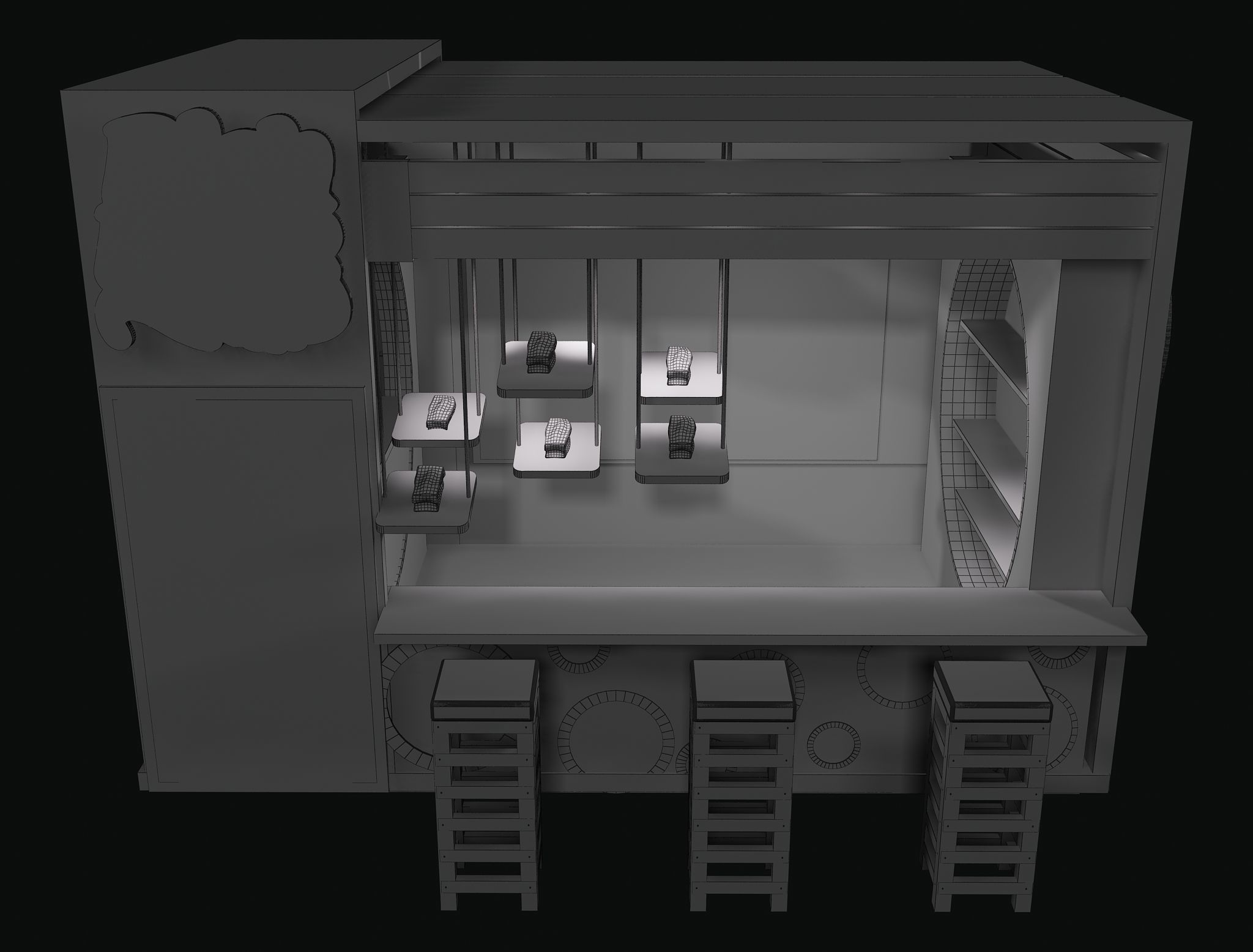  Booth Exhibition Stand a103 3D model_8