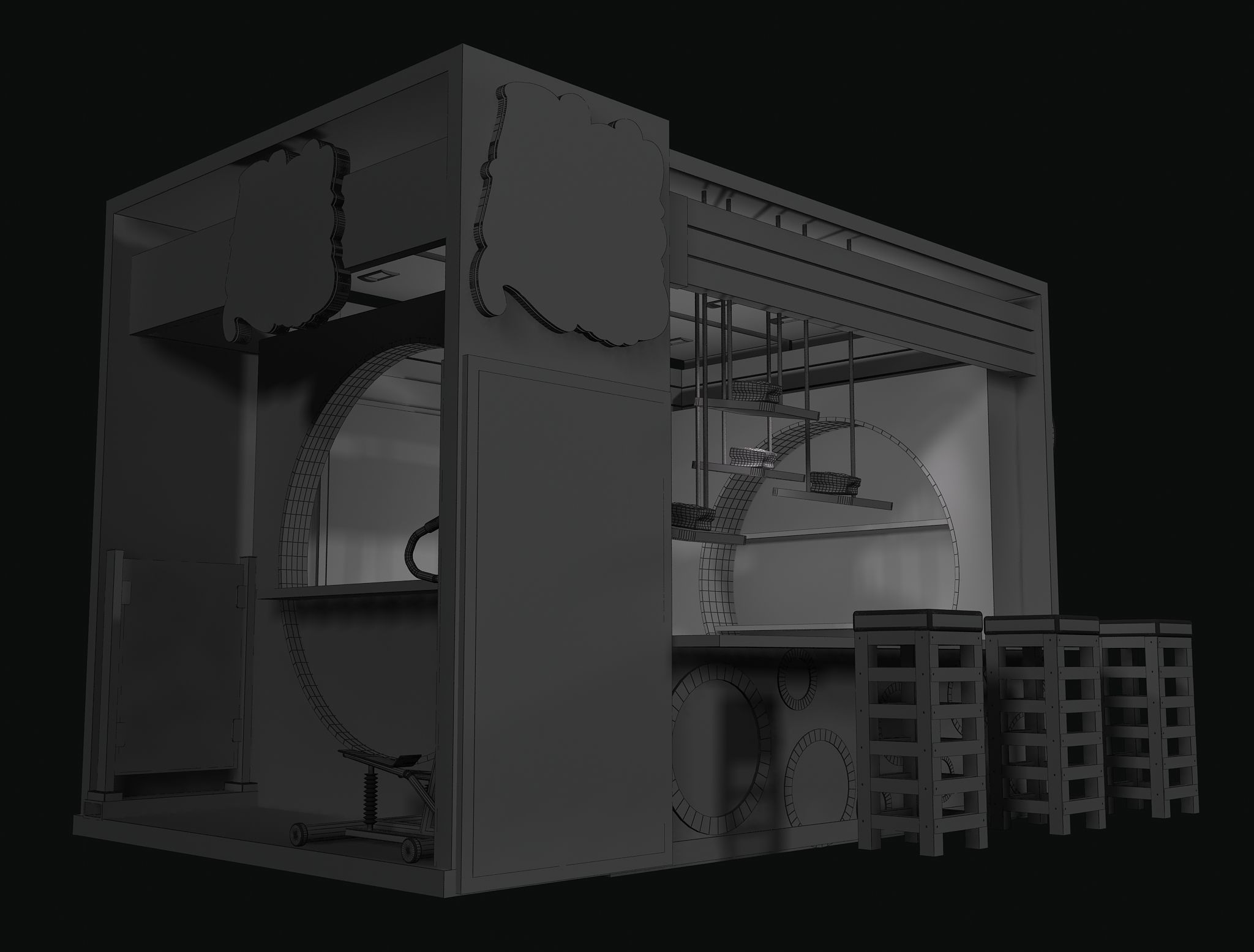  Booth Exhibition Stand a103 3D model_12