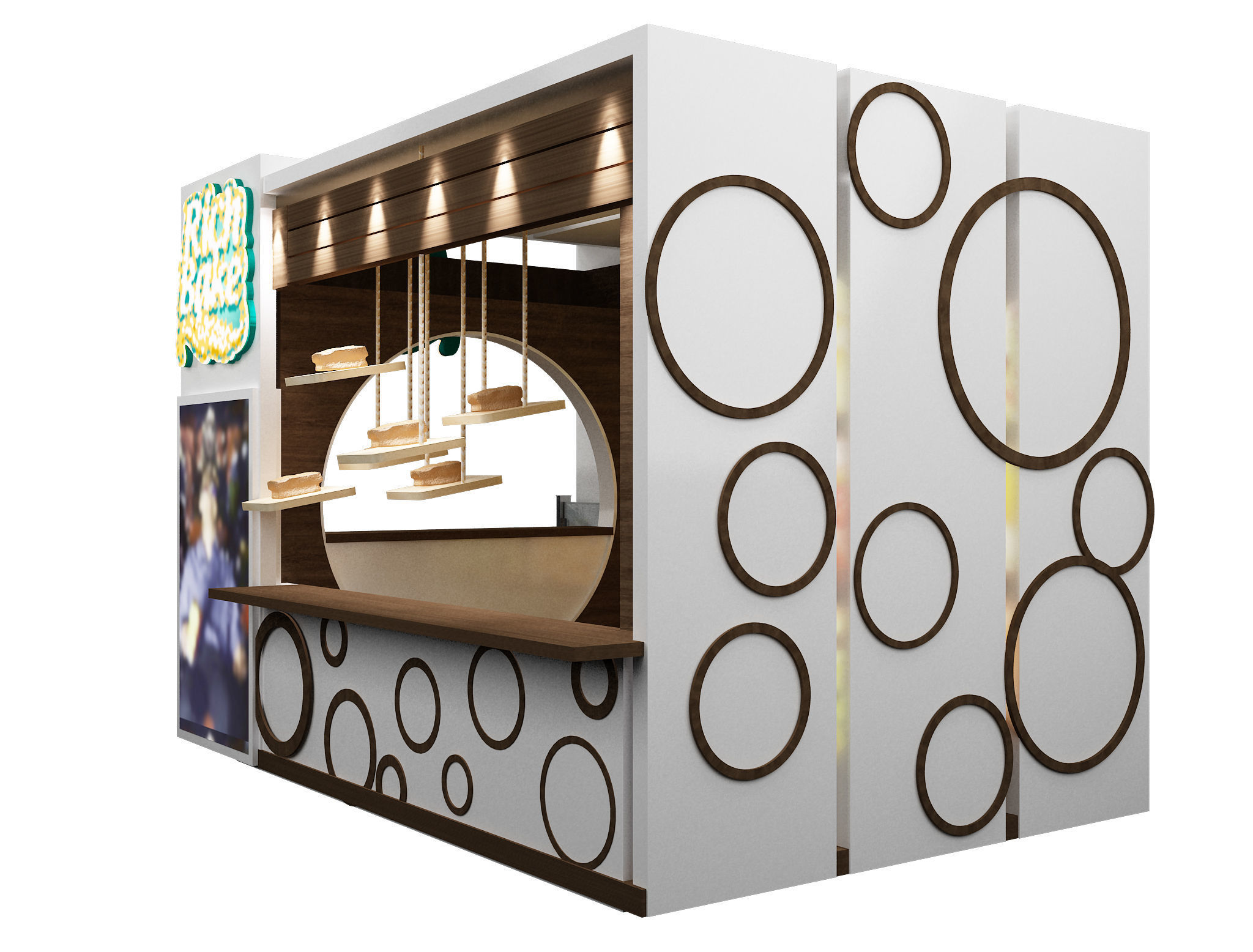  Booth Exhibition Stand a103 3D model_3