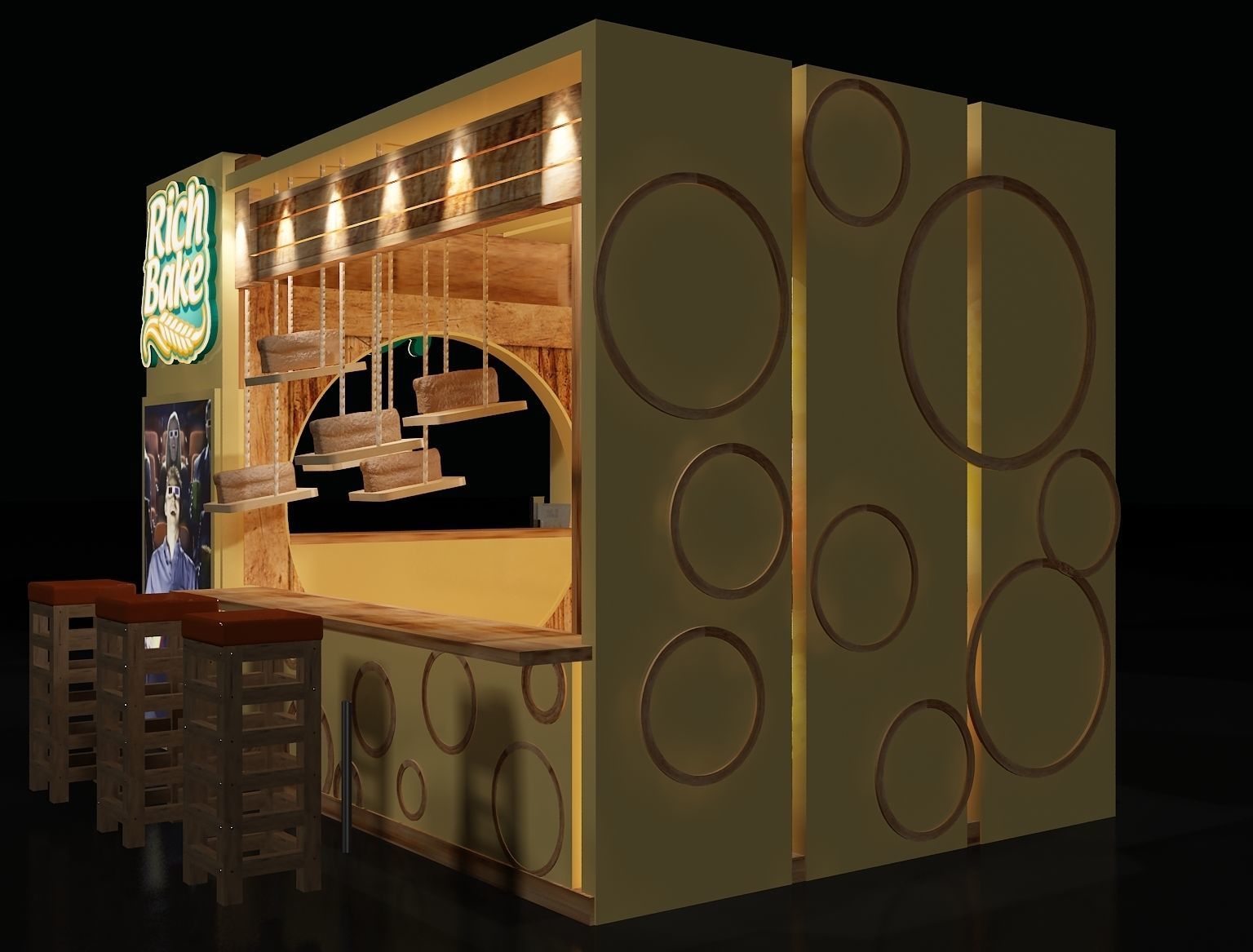  Booth Exhibition Stand a103 3D model_4