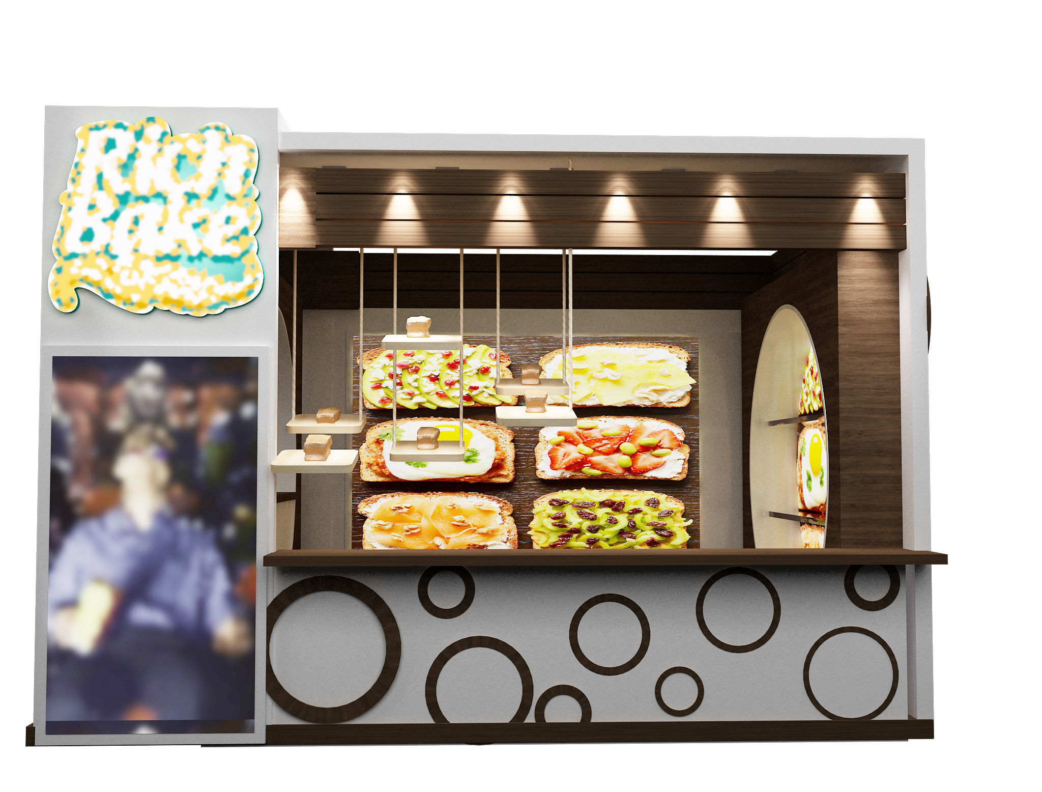  Booth Exhibition Stand a103 3D model_13