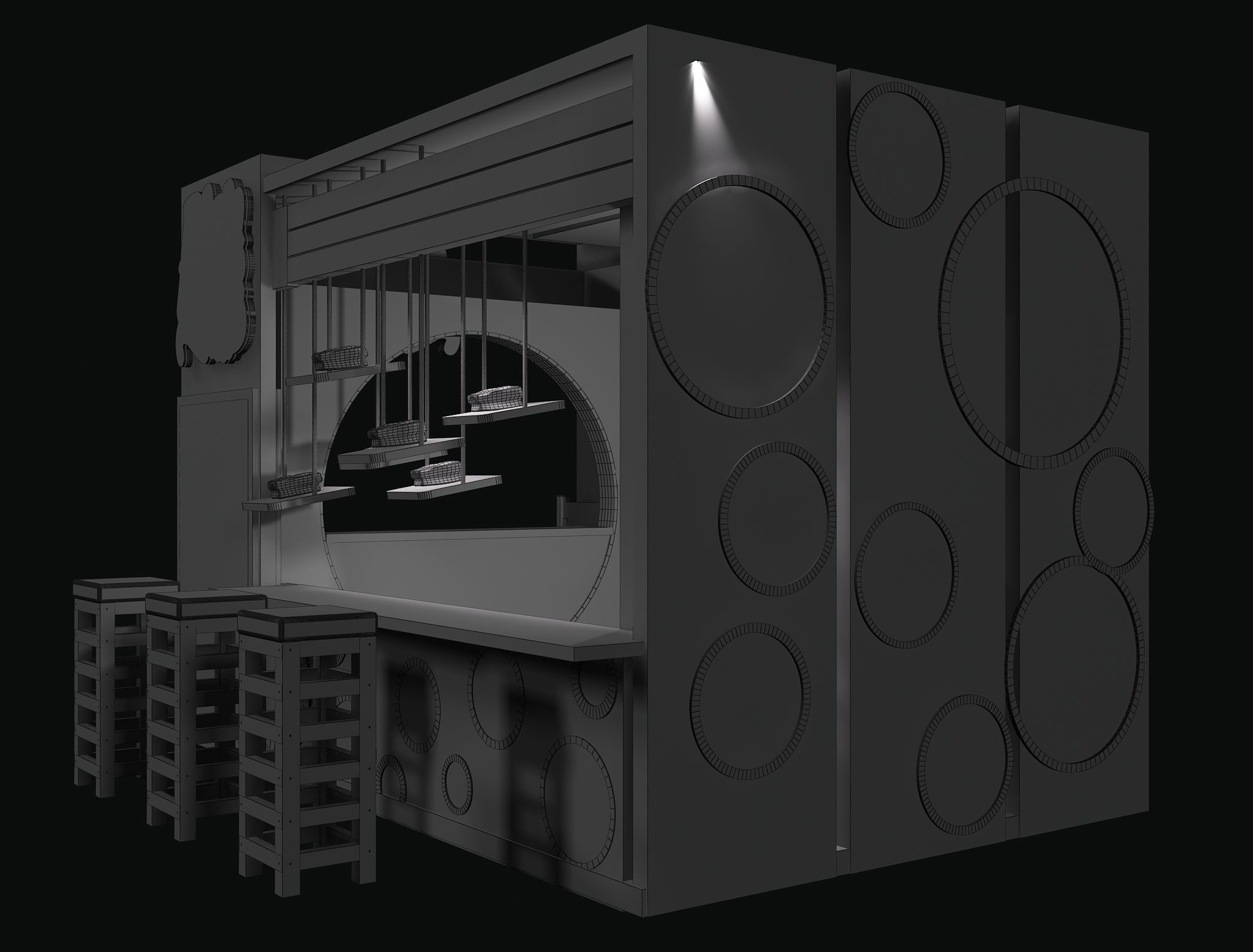  Booth Exhibition Stand a103 3D model_5