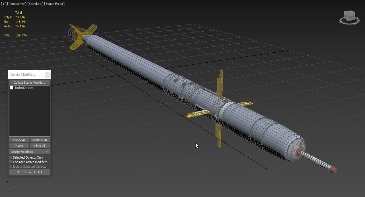 Missile Igla SA 18 Anti-Aircraft missile 3D model_3