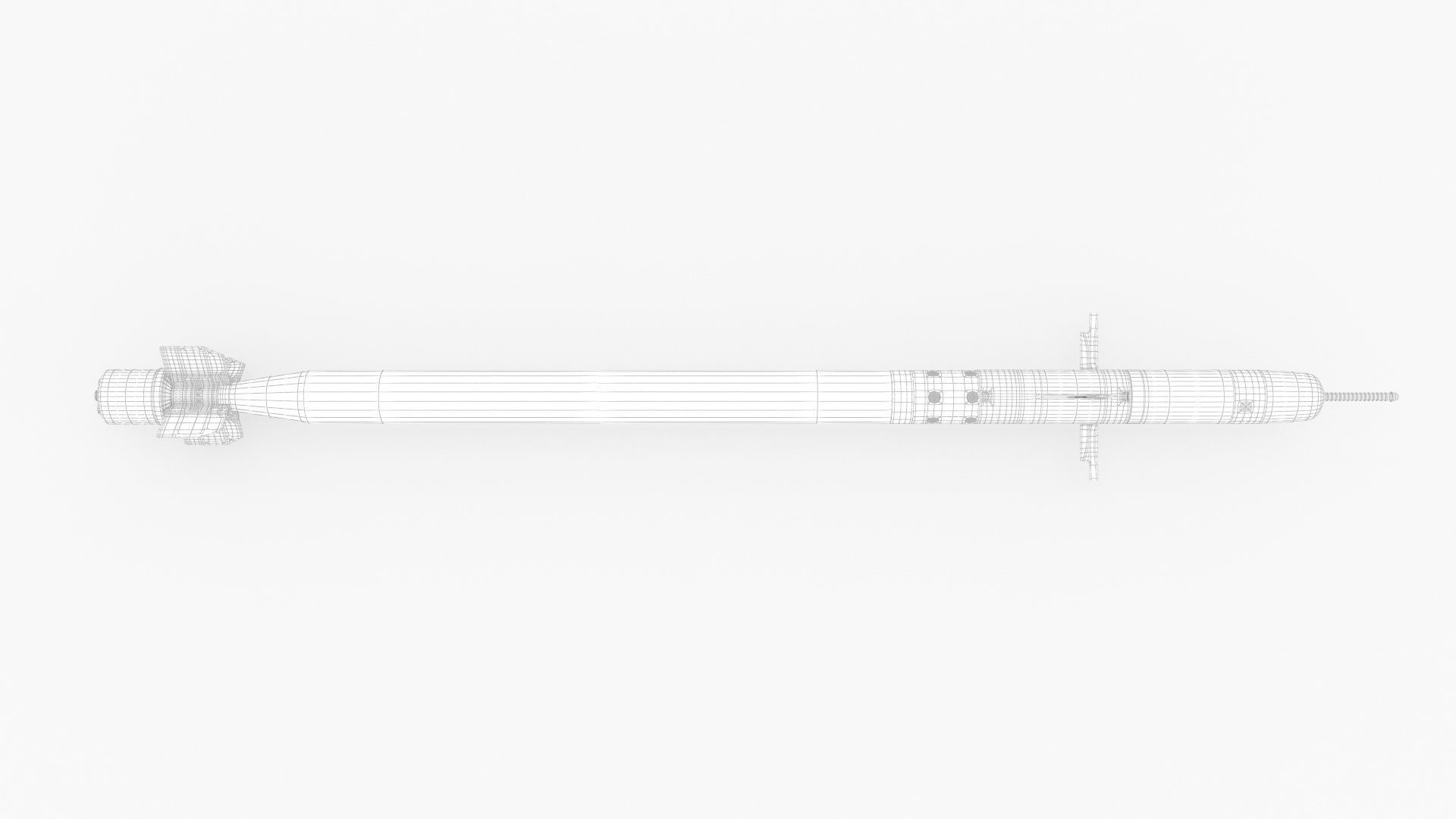 Missile Igla SA 18 Anti-Aircraft missile 3D model_11