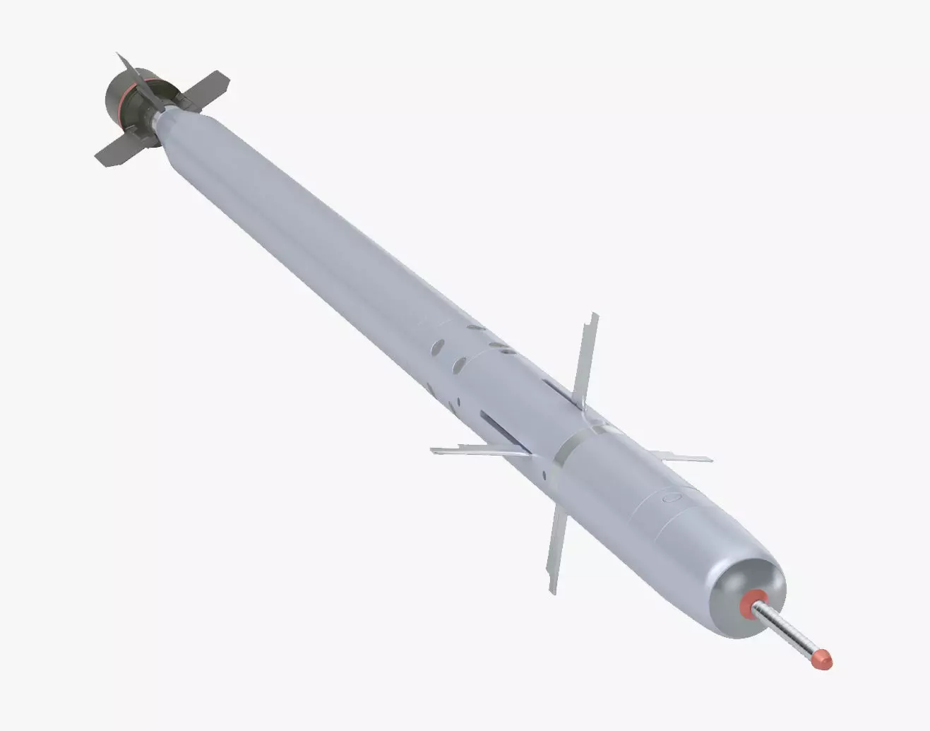 Missile Igla SA 18 Anti-Aircraft missile 3D model_0