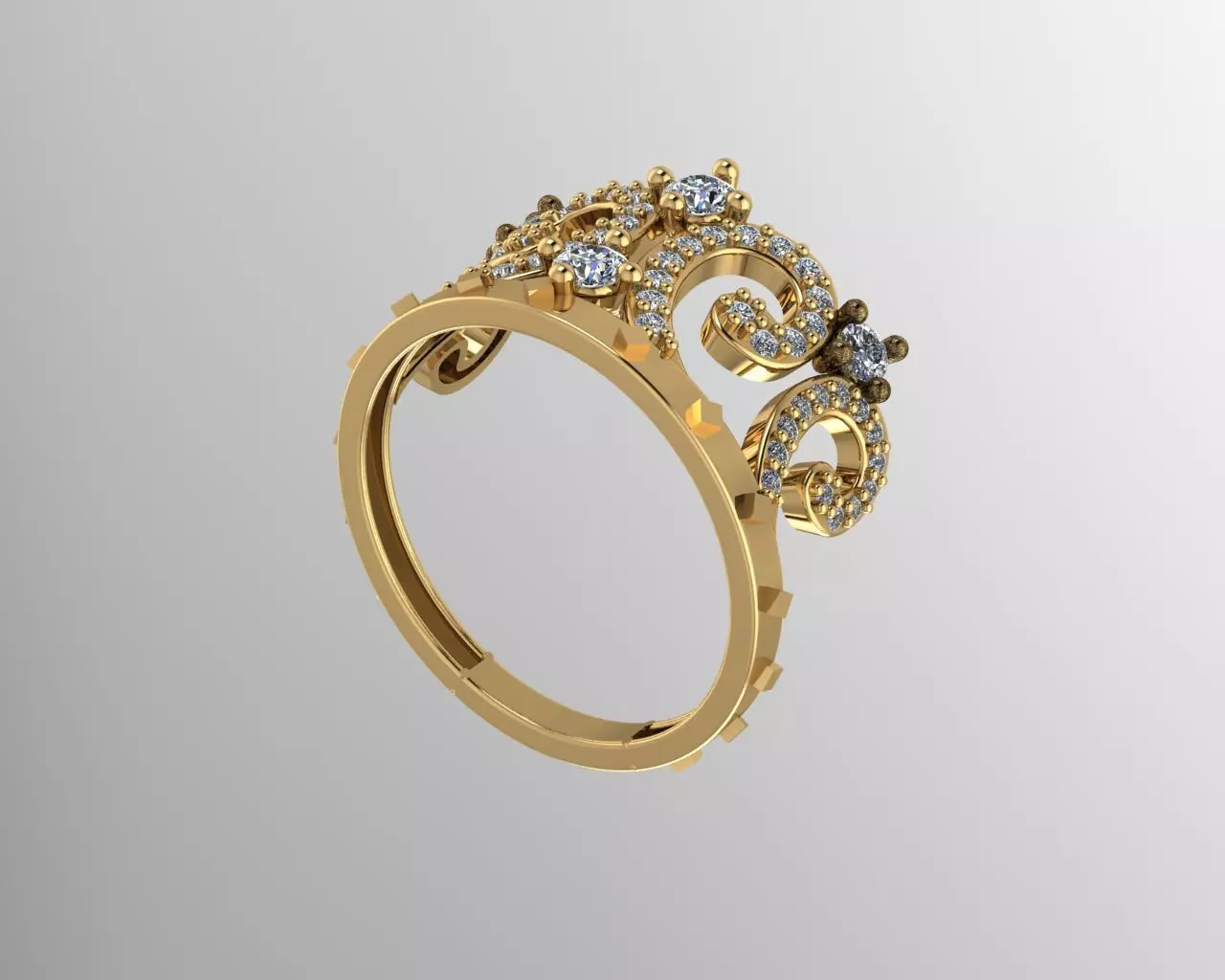 Ring Gold 3D print model_0