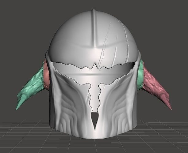 Mandalorian crusader helmet 3D print model