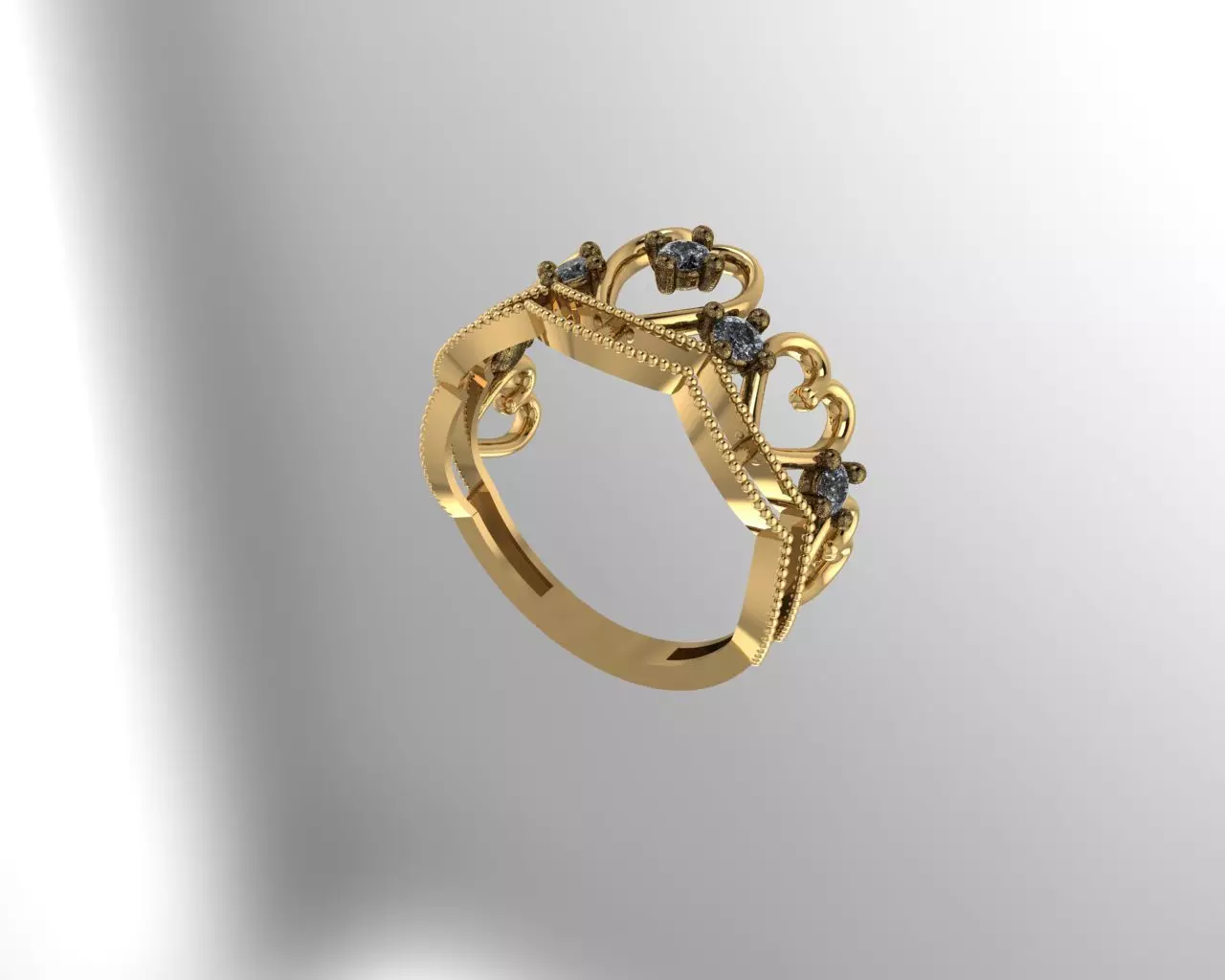Ring Gold 3D print model_0