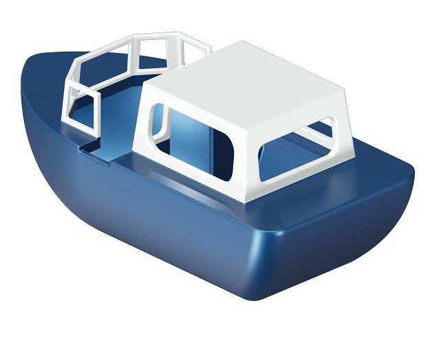 Recreational Boat Toy 3D model_3