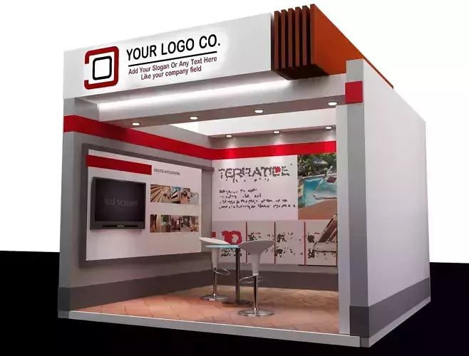  Booth Exhibition Stand a104 3D model