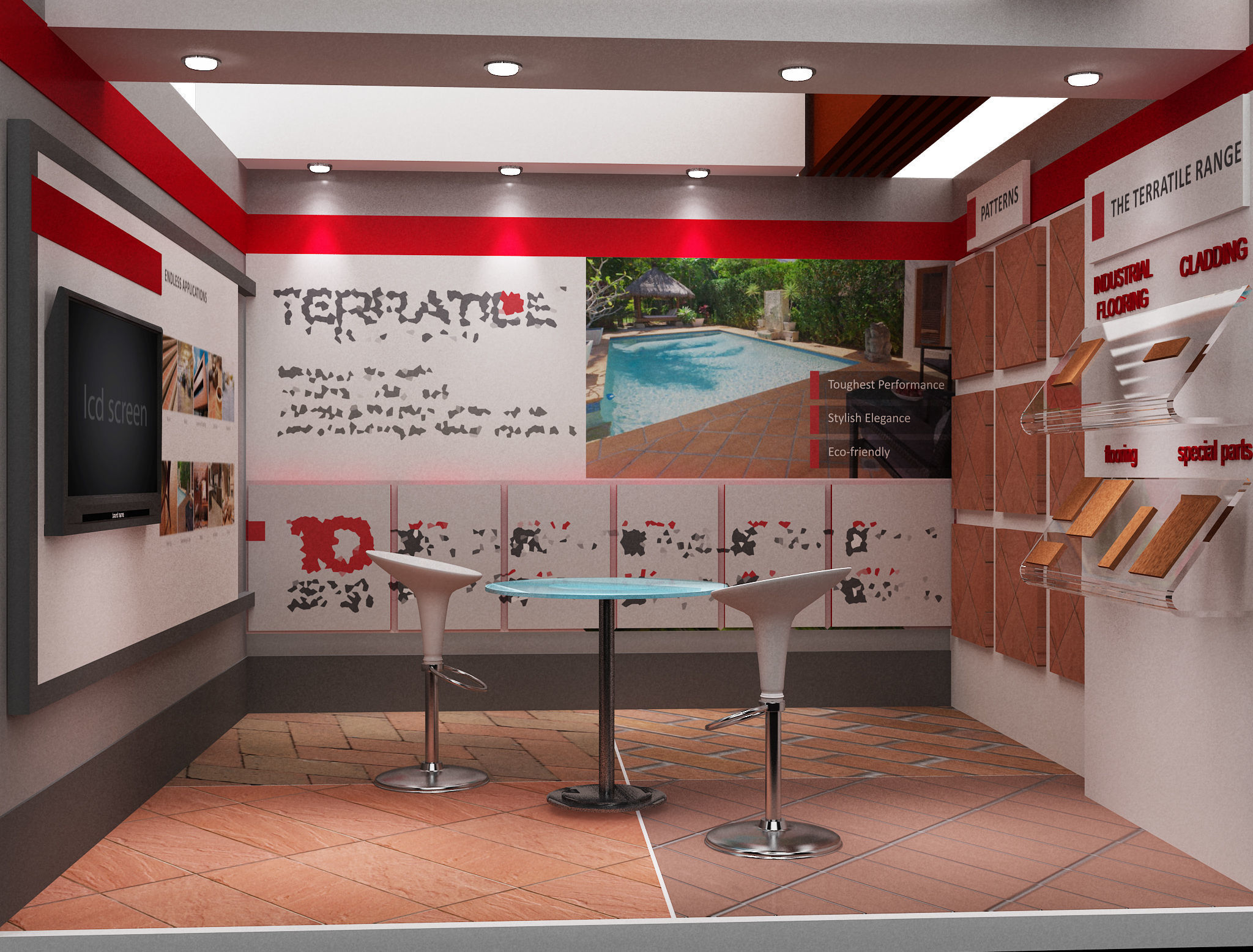 Booth Exhibition Stand a104 3D model_8