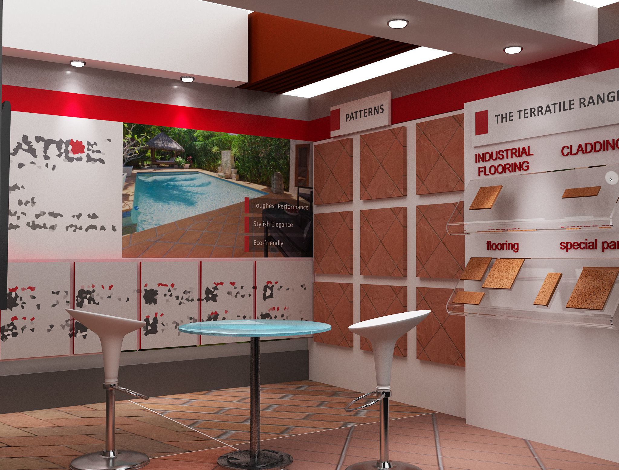 Booth Exhibition Stand a104 3D model_2