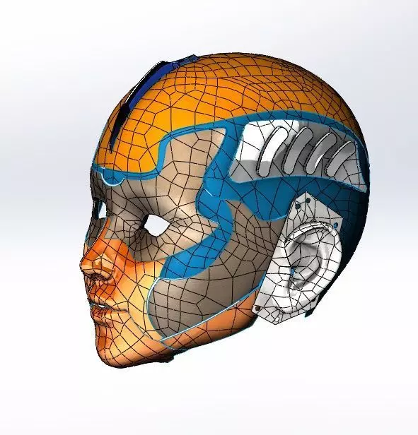 Head of robot 3D print model