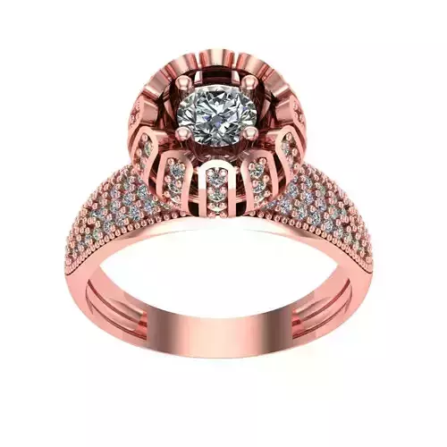 Ring Solitaire Diamond High quality CSS 004
