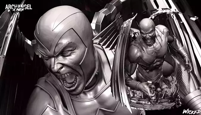 Wicked Archangel Bust Tested and ready for 3d printing